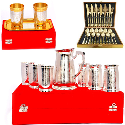 silver-and-brass-utensils-as-housewarming-gifts